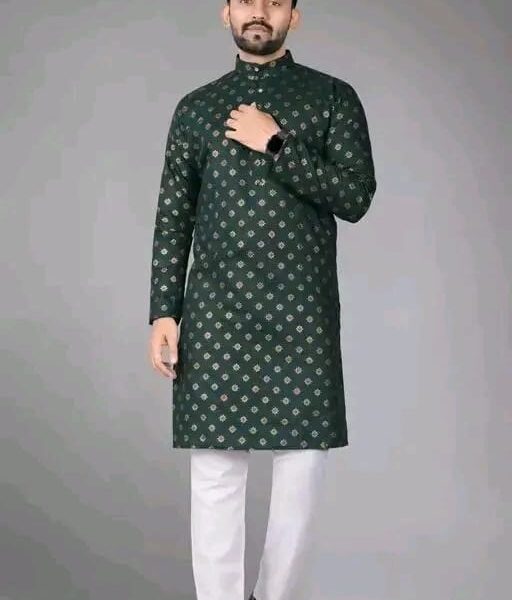KELTICX Men's Stripe Mandarin Purple Kurtas